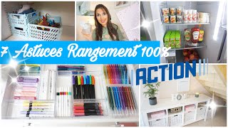 ✨7 ASTUCES RANGEMENT 100ACTION  ORGANISATION ET RANGEMENT PETIT BUDGET ✨ [upl. by Dehsar715]