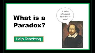 What is a Paradox  Reading Literature Lesson [upl. by Emilia]