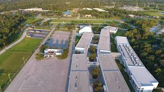 Joe E Newsome High School From Above 082017 [upl. by Neirad392]