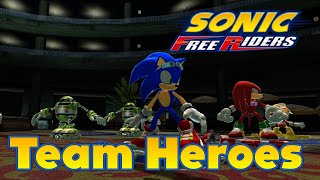 X360 Sonic Free Riders No Kinect Part 1 Team Heroes [upl. by Akeimahs]