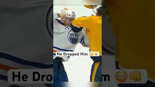 Vasily Podkolzin DROPS Jeremy Lauzon in a fight 😳👊 oilers [upl. by Essilevi875]