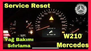 W210 E200 yağ değişimi sonrası servis bakım sıfırlama [upl. by Anissa]