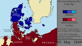 The First Schleswig War Every Day [upl. by Edrahs]