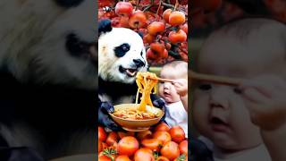 Teddys Tasty Treats  Eating with Baby  Meow Mode  bear trending taddy cutebaby eating ai [upl. by Auqeenahs38]