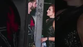 Seth Rollins Kiss Becky Lynch shorts [upl. by Naryk]