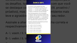 Questão 23 IBFC  Ortografia e Acentuação [upl. by Norab]