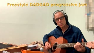 Freestyle DADGAD progressive jam [upl. by Elfont735]