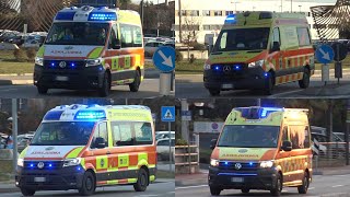 COMPILATION  Ambulanze SUEM 118 Treviso in emergenza  Italian ambulance responding [upl. by Bennion995]