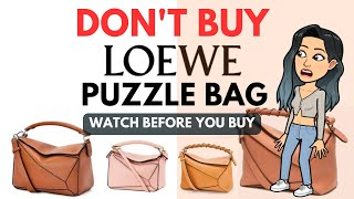 CONS TO THE LOEWE PUZZLE BAG 💕😘 REASONS WHY NOT TO BUY THE LOEWE PUZZLE handbags PUZZLE bag [upl. by Aivatnahs]