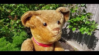 eBay Unboxing  Antique Early American Teddy Bear [upl. by Milburt]