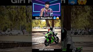 ZX10r ke sound se ladki dar gayi 😅🤣 reaction moto shorts zx10rbikers [upl. by Ahselef]