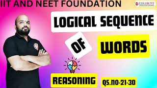 3 LOGICAL SEQUNECE OF WORDS  QSNO 1120  REASONING ABILITY  eduhunt  6TH CLASS [upl. by Rabin]