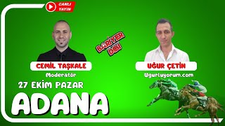 ADANA  Canlı Yayın  Bariyer Dibi  27 Ekim 2024 Pazar atyarisi [upl. by Butte]