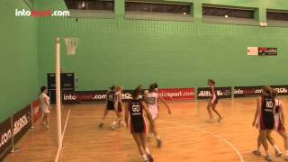 Netball Skills Defending A Shot And Rebounds [upl. by Timrek]