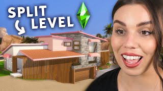 I tried to build a split level home in The Sims 4 🩷 [upl. by Schroeder]