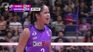 Choco Muchos SWEET SET 1 FINISH vs Creamline 🍫  2024 PVL ALLFILIPINO CONFERENCE [upl. by Aloibaf351]