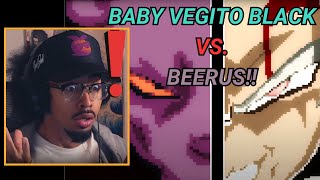 BEERUS IS LOSING  God of Destruction Beerus VS Baby Vegito Black Hyourinjutsu REACTION [upl. by Sherer]