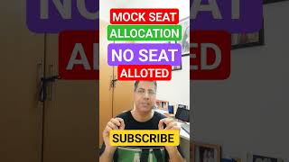 No seat alloted JOSAA COUNSELLING MOCK SEAT ALLCATION MOCK SEAT ALLCATION MOCK SEAT ALLOTMENT 2023 [upl. by Iznyl]