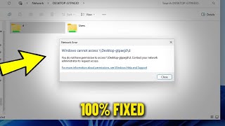 Windows cannot access Shared Folder amp Drive Network Error in Windows 11  10  8 7  How To Fix ✅ [upl. by Van]