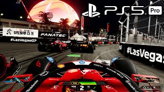 F1 24 PS5 Pro Gameplay  LAS VEGAS 4K 60fps Ray Tracing Version 114 [upl. by Thorlie35]