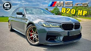 820HP BMW M5 CS GPower  REVIEW on AUTOBAHN NO SPEED LIMIT [upl. by Agnes]