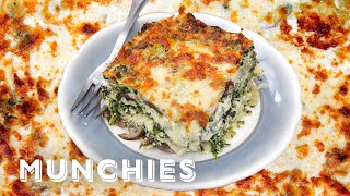 How To Make Spinach and Mushroom Lasagna [upl. by Ahsillek]