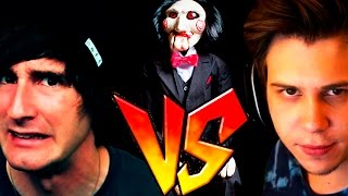 RUBIUS JUEGAGERMAN FERNANFLOO Y MÁS YOUTUBERS EN PROBLEMAS  Youtubers Saw Game  ManoloTEVE [upl. by Layney]