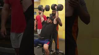 Dumbbell Shoulder Press Exercise Guide short motivation bodybuilding [upl. by Stclair]