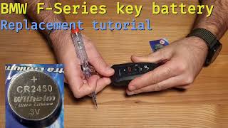 BMW FSeries key battery replacement [upl. by Oraneg646]