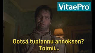 VitaePro ja annoksen tuplaus [upl. by Nylicaj]