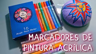 Rotuladores Marcadores de Pintura Acrílica para pintar y hacer manualidades  Mitoymia [upl. by Anaitit35]