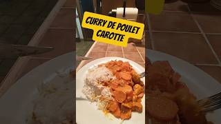 Recette de riz poulet curry carotte recetterapide recettefacile recettehealthy [upl. by Drusilla]