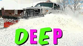 Deep Snow Plowing Is Extremely Satisfying 4K [upl. by Pavior]