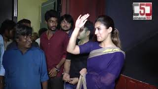 Actress Nayanthara Visit Rohini Theatre for Aramm Promotions C5D [upl. by Milone]