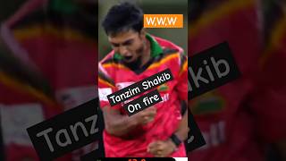 Tanzim Hasan Shakib on fire cricketlover cricket shakib [upl. by Leduar]