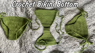 CROCHET BIKINI BOTTOM  BEGINNER FRIENDLY crochetdesign crochetbikini crochetfashion [upl. by Porte]