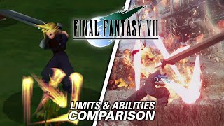 Final Fantasy VII Rebirth vs Original Limit Breaks amp Abilities Comparison [upl. by Ratep311]