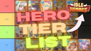 Idle Heroes  Non Transcendence Hero Tier List [upl. by Killian]