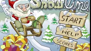 SNOWLINE  Miniclip  Santa Christmas Sled Gameplay [upl. by Lunnete42]