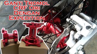 Pasang Tromol Expedition di CRF 150 L [upl. by Wylde289]