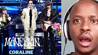 MANESKIN  Coraline Live at Sanremo Music Festival 2022 REACTION [upl. by Akiraa561]