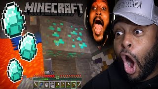 WE FOUND THE DIAMOND MINE  Minecraft Part 5  CoryxKenshin   Reaction [upl. by Alpheus834]