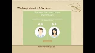 Webinar  Ahnenforschung für Anfänger [upl. by Fausta]