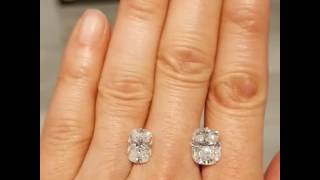 5 Carat Elongated Cushion Moissanite VS 3 CT  Raven Fine Jewelers [upl. by Secor]