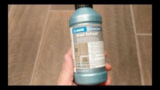 How to Use Grout Stain I Grout Renew I Grout Refresh [upl. by Analahs]