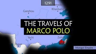 The Travels of Marco Polo  Summary on a Map [upl. by Tobe431]