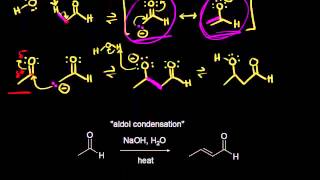 Aldol condensation  Alpha Carbon Chemistry  Organic chemistry  Khan Academy [upl. by Eduino]