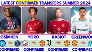 🚨LATEST CONFIRMED TRANSFERS NEWS SUMMER 2024🔥 OSIMHEN TO PSG✔️ YORO AND RABIOT TO UNITED✔️ [upl. by Jordanna166]