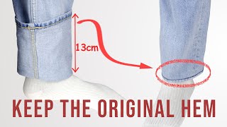 Best Jeans Cutting and Hemming tutorial New 2024 [upl. by Gurney97]