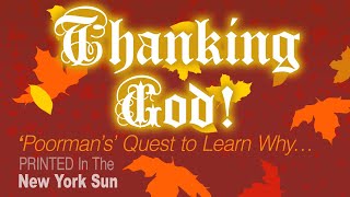 Thanksgiving Allegory Poorman’s Quest [upl. by Nerrol]